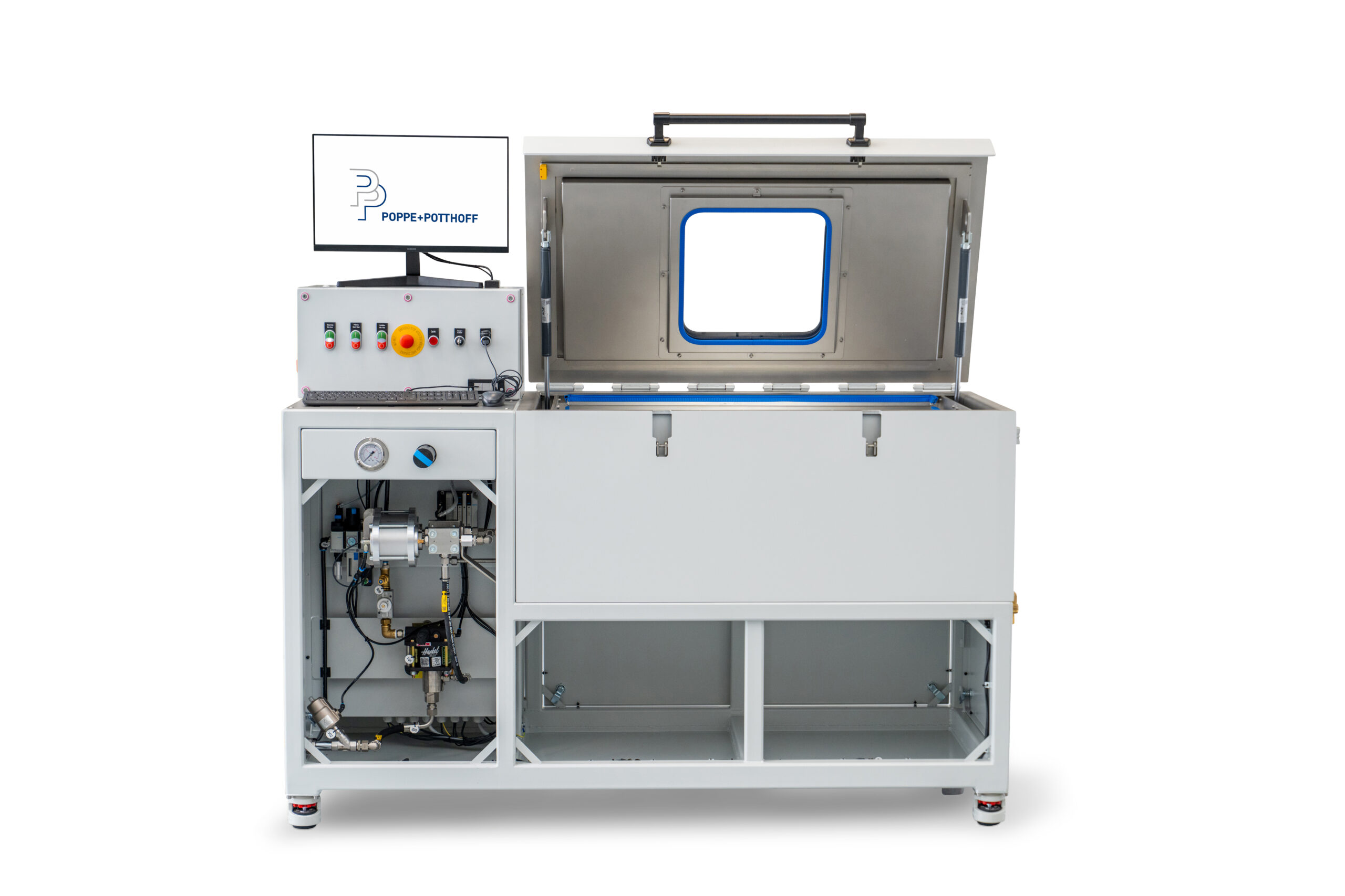 Druck- und Dichtheitsprüfstand